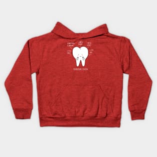 sensitive tooth Kids Hoodie